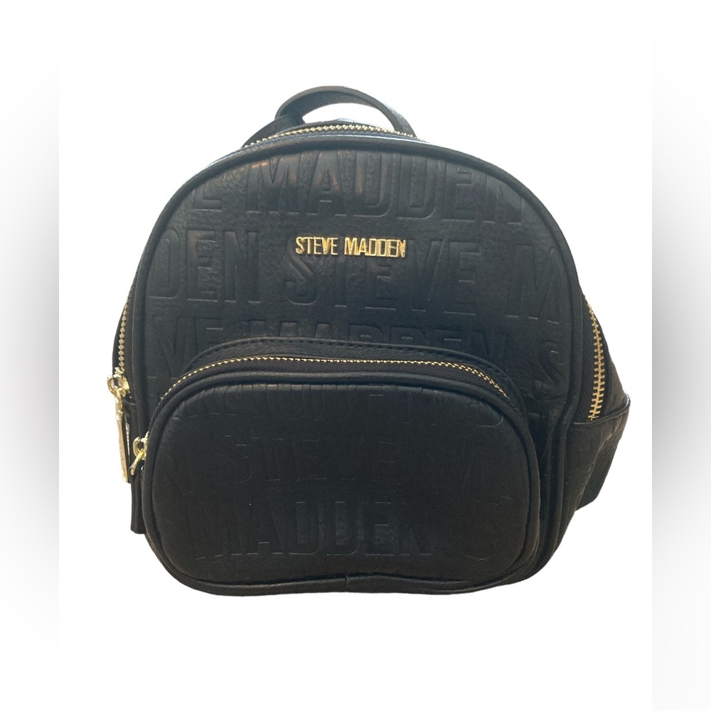 Steve Madden Black Mini Backpack. EUC